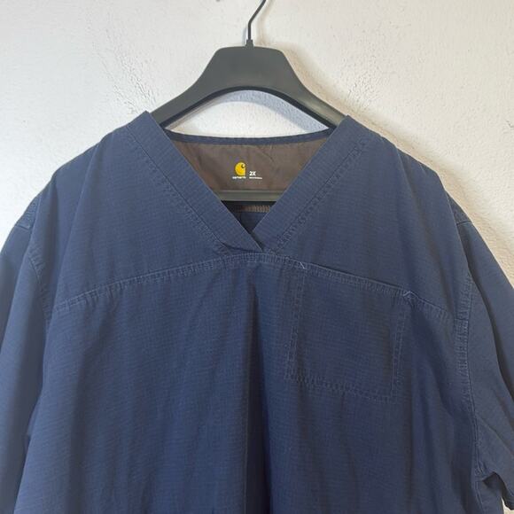 Carhartt Women Denim Minimalist Lagenlook Top Size 2X - Picture 2 of 7